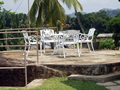 Outside sittting area on top of a rock at Serene Villa, Ratnapura