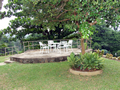 Outside sittting area on top of a rock at Serene Villa, Ratnapura